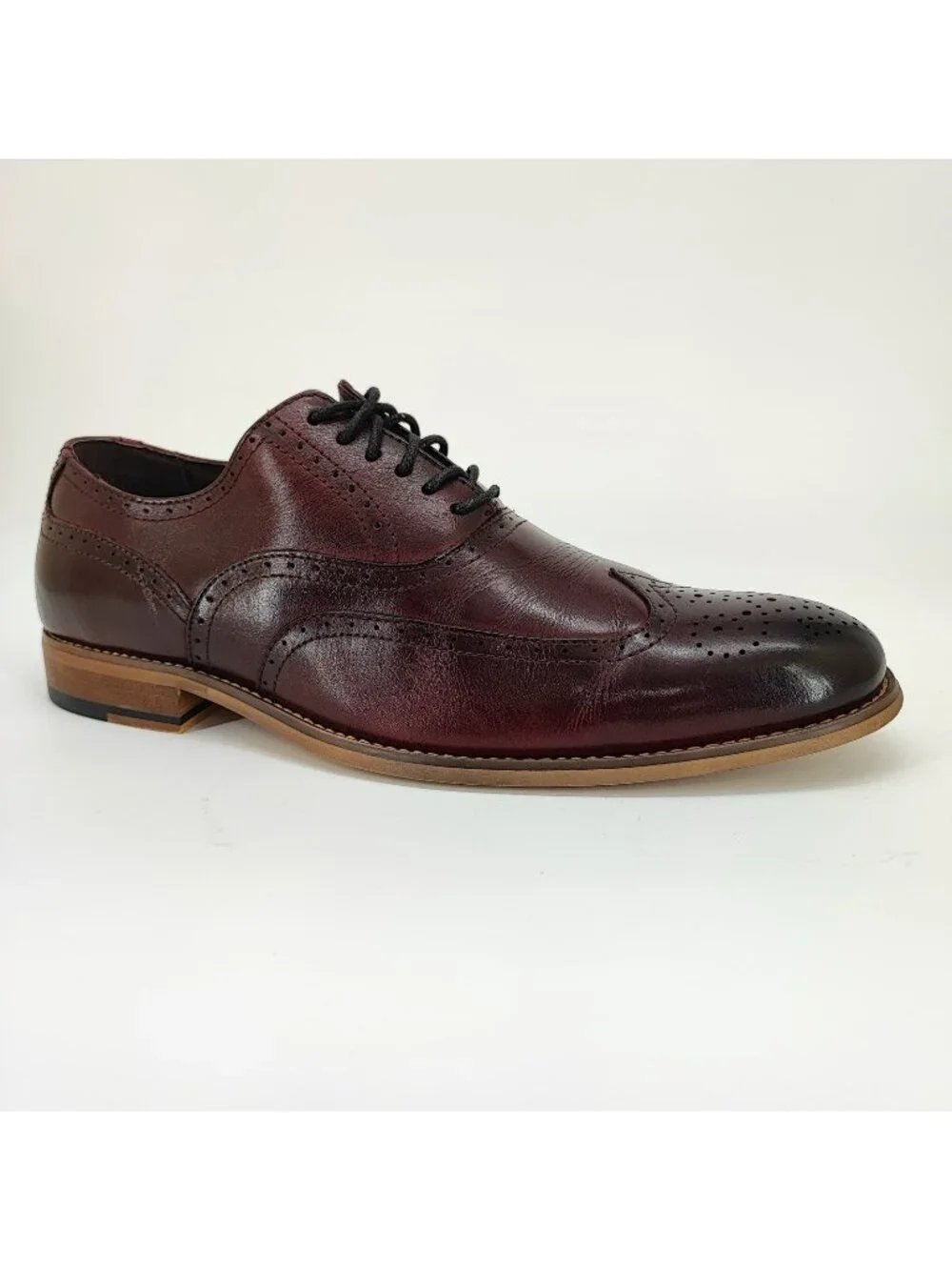 Stacy Adams Dunbar Wingtip Men's Size 9M Brown Leather Oxford Shoes 25064-601